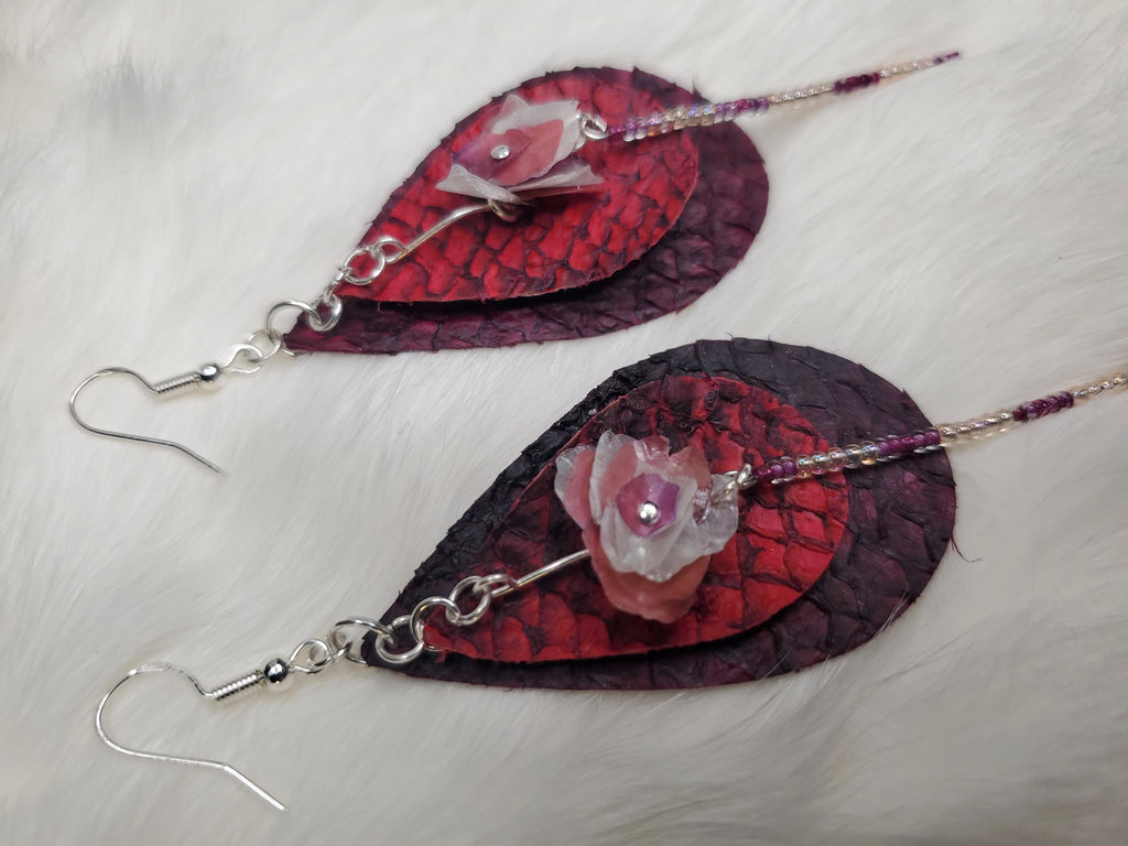 Fish scale roses