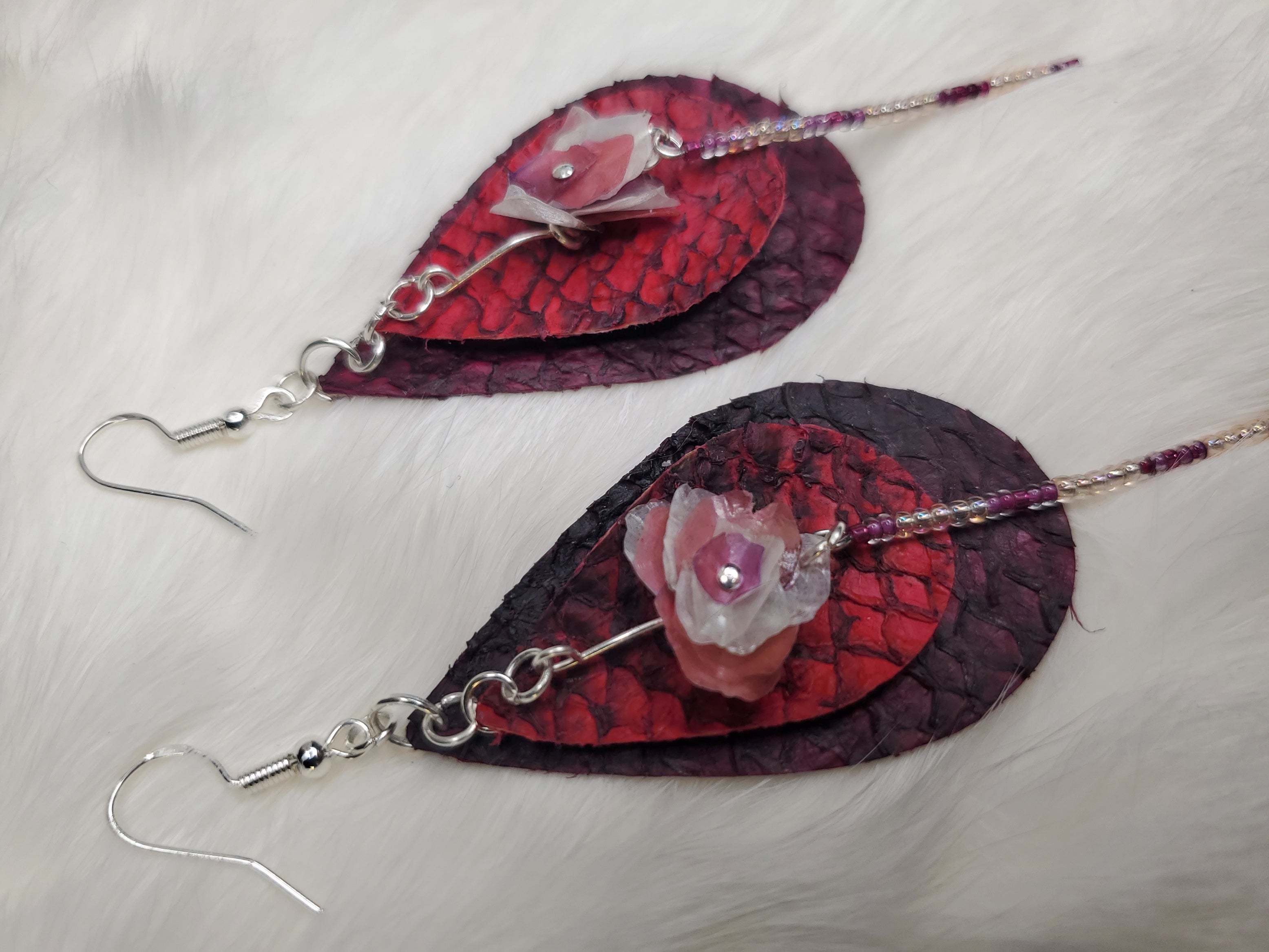 Fish scale roses
