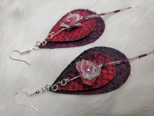 Fish scale roses
